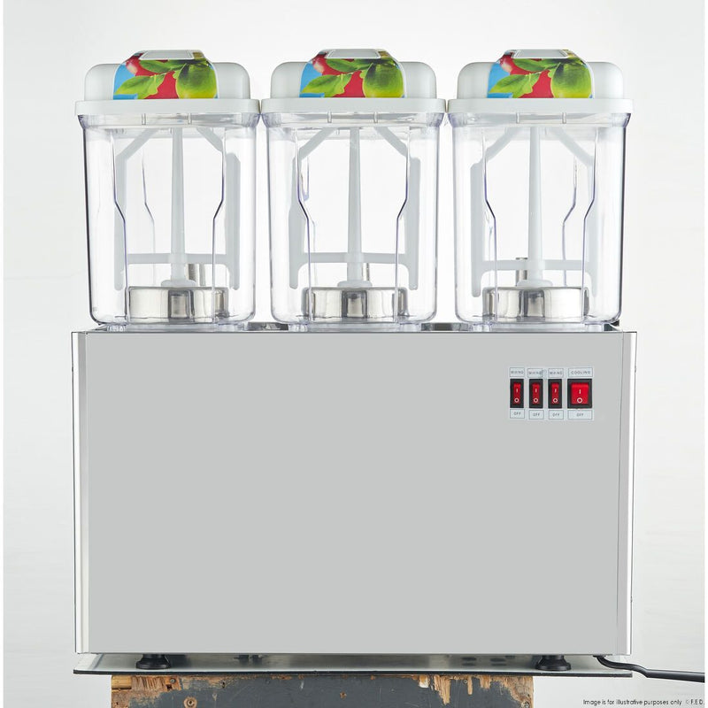 F.E.D Triple Bowl Juice Dispenser KF12L-3