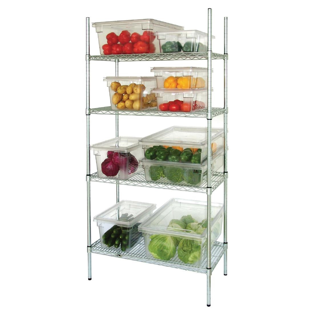 Vogue 4 Tier Wire Shelving Kit - 910x460mm - L927