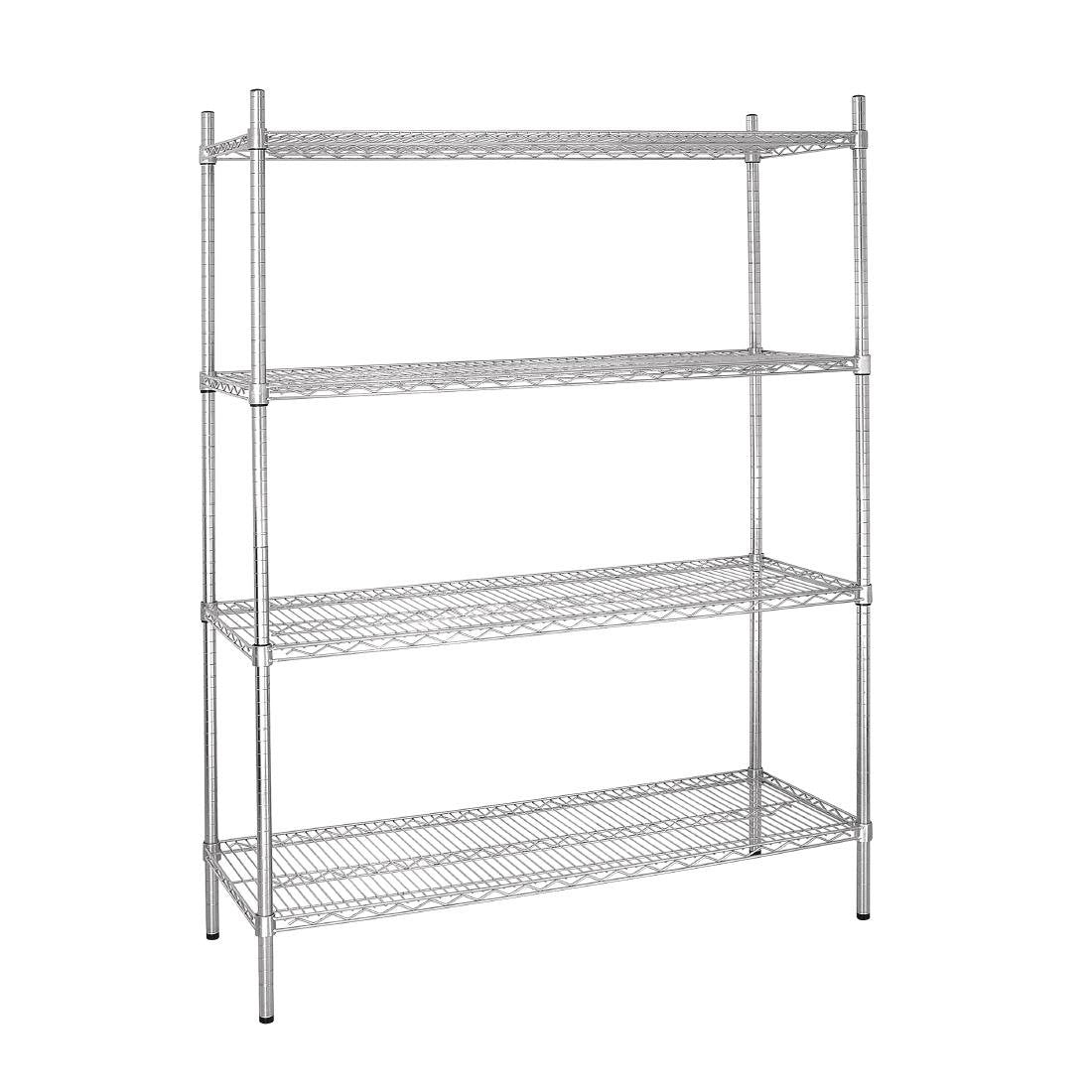 Vogue 4 Tier Wire Shelving Kit -1525x460mm - L929