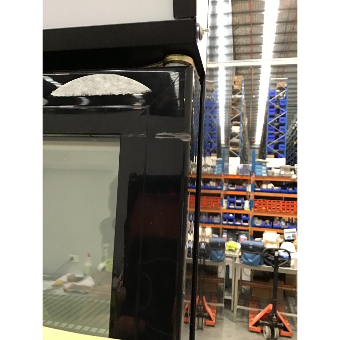 CLEARANCE - Thermaster Colourbond Upright Beverage Fridge 2 Doors Black - LG-1000BP-NSW2192