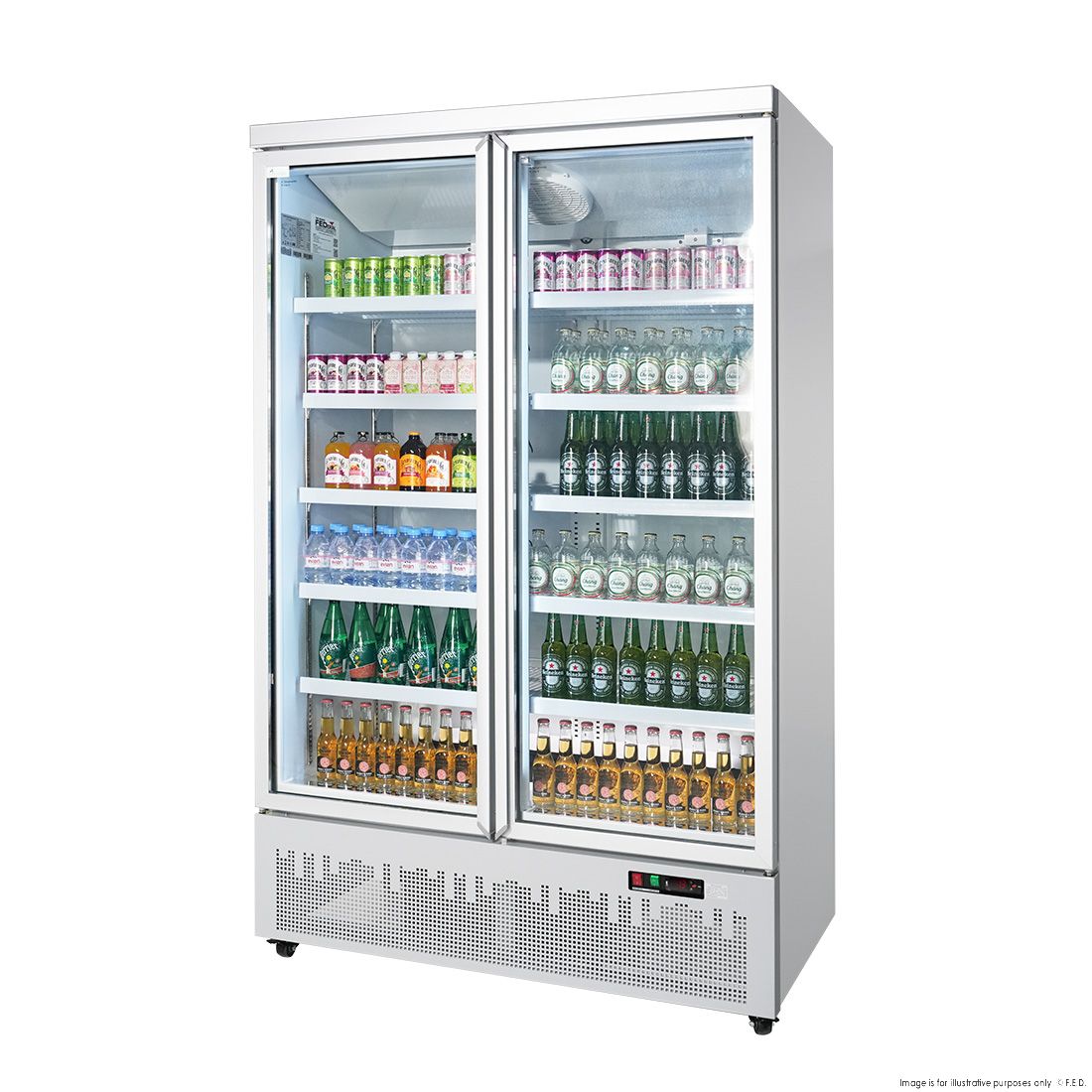 Thermaster Double Door Supermarket Fridge LG-1000GBM