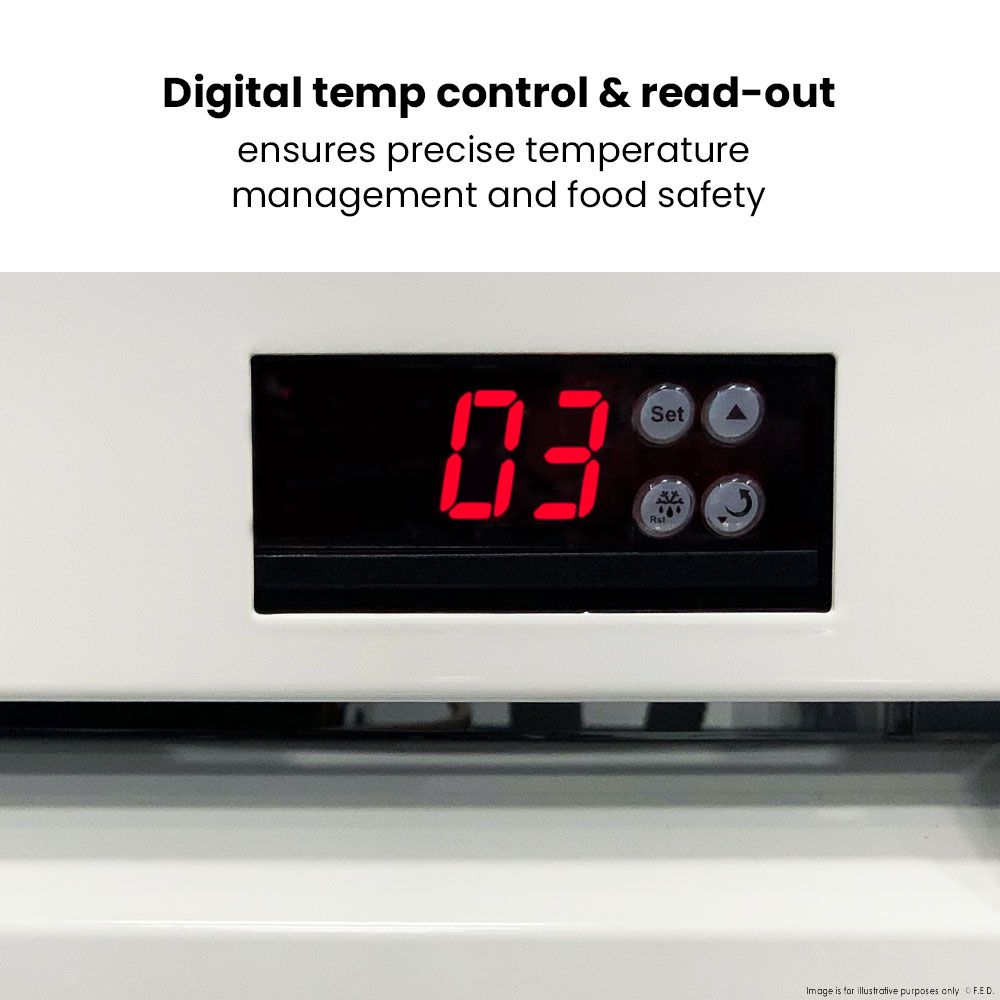 Thermaster 1200L Three Glass Door Colourbond Upright Drink Fridge LG-1203P