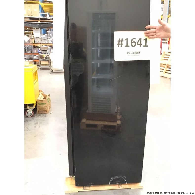 2NDs: Thermaster Black Upright Three Glass Door Freezer - LG-1563DF-NSW1641