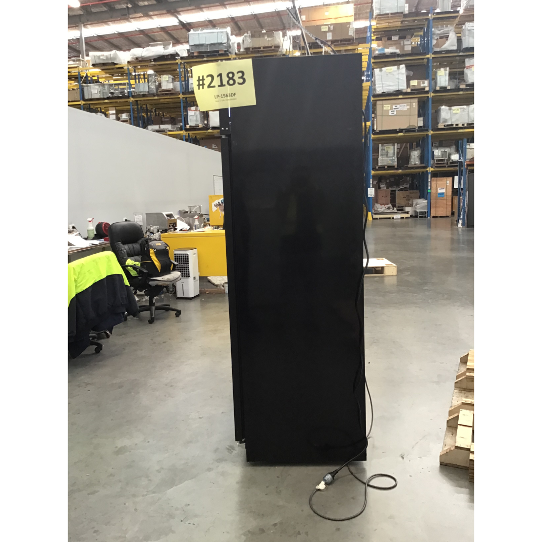 CLEARANCE - Thermaster Black Upright Three Glass Door Freezer - LG-1563DF-NSW2183
