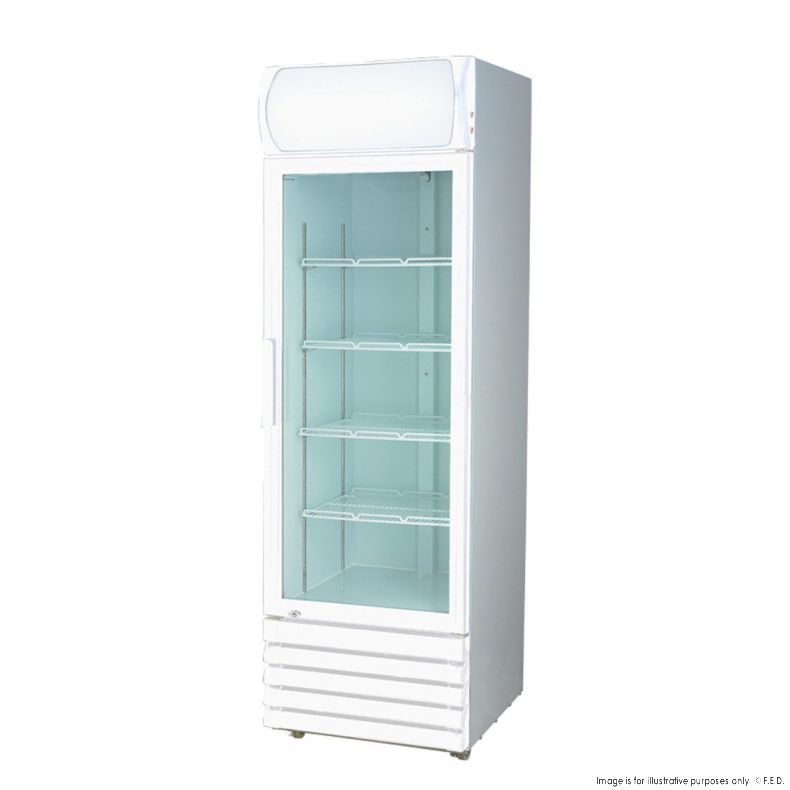 2NDs: Thermaster Single Glass Door Colourbond Upright Drink Fridge - Lg-370ge-VIC715