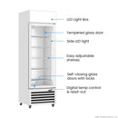 Thermaster 540L Single Glass Door Colourbond Upright Drink Fridge White LG-540P