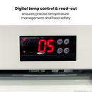 Thermaster 540L Single Glass Door Colourbond Upright Drink Fridge White LG-540P