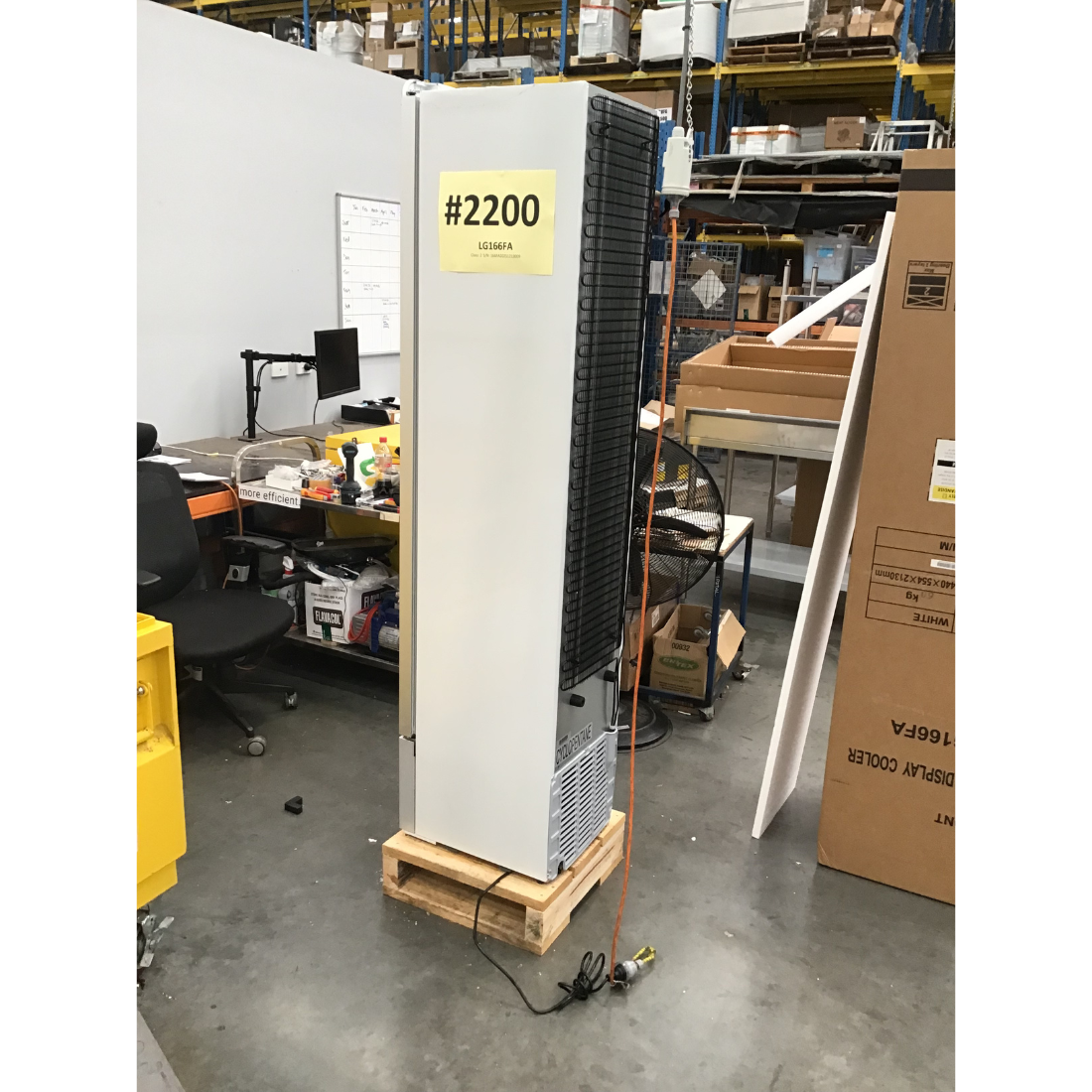 CLEARANCE - Thermaster SlimFit Upright Glass Door Beverage Fridge - LG166FA-NSW2200