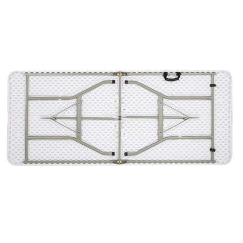 Bolero Rectangular Centre Folding Table 6ft White - LL001
