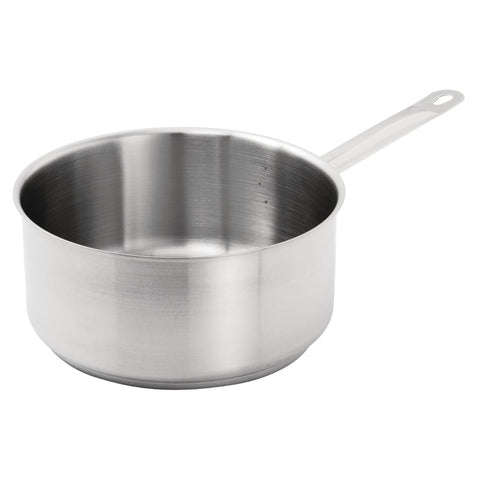 Vogue Stainless Steel Saucepan With Lid 240mm - SA605