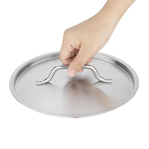 Vogue Stainless Steel Saucepan Lid 200mm - M949