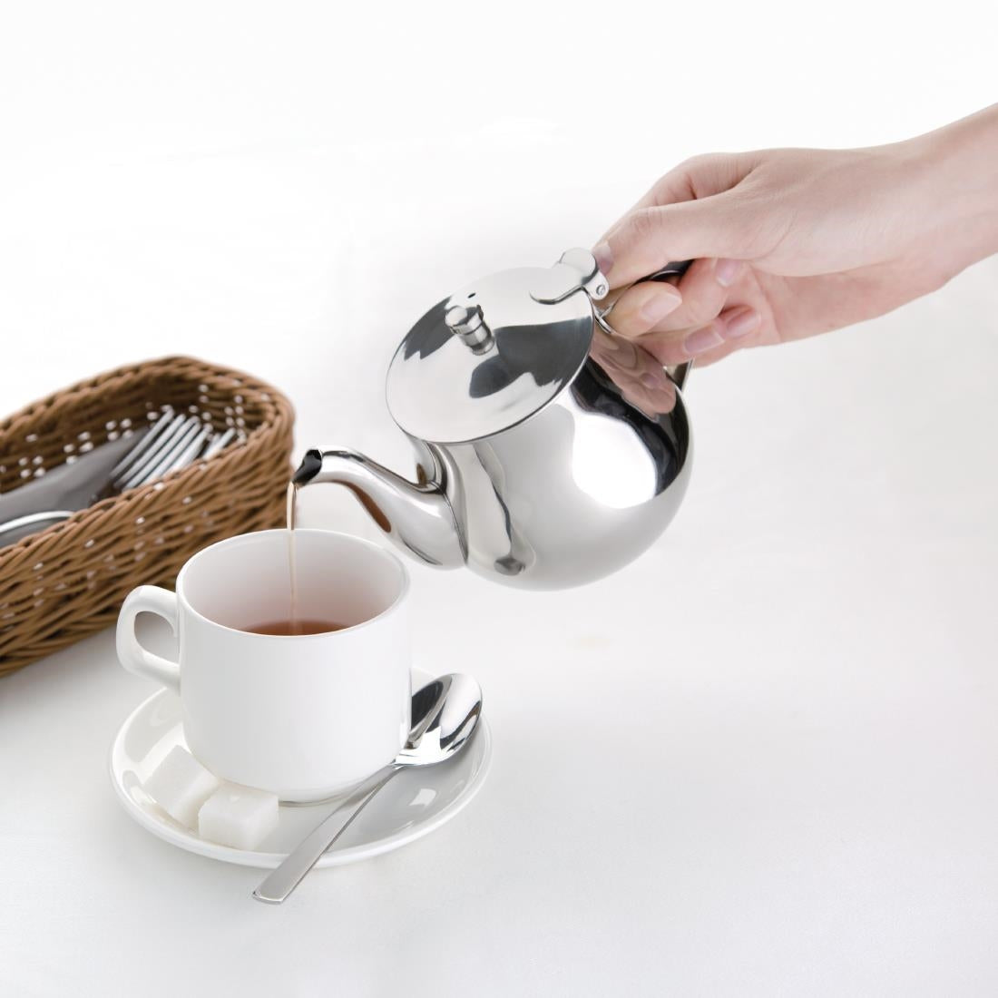 Olympia Arabian Tea Pot Stainless Steel 500ml - M980