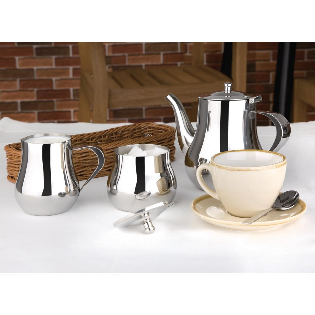 Olympia Arabian Coffee Pot Stainless Steel 700ml - M984