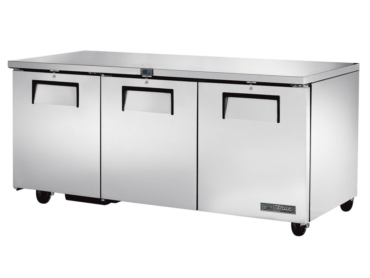 TRUE 3 Solid Door Undercounter Refrigerator - TUC-72-HC