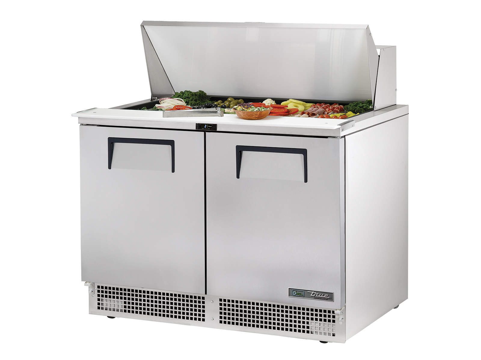 TRUE 2 Door Food Prep Fridge 1220mm Width - TFP-48-18M-HC