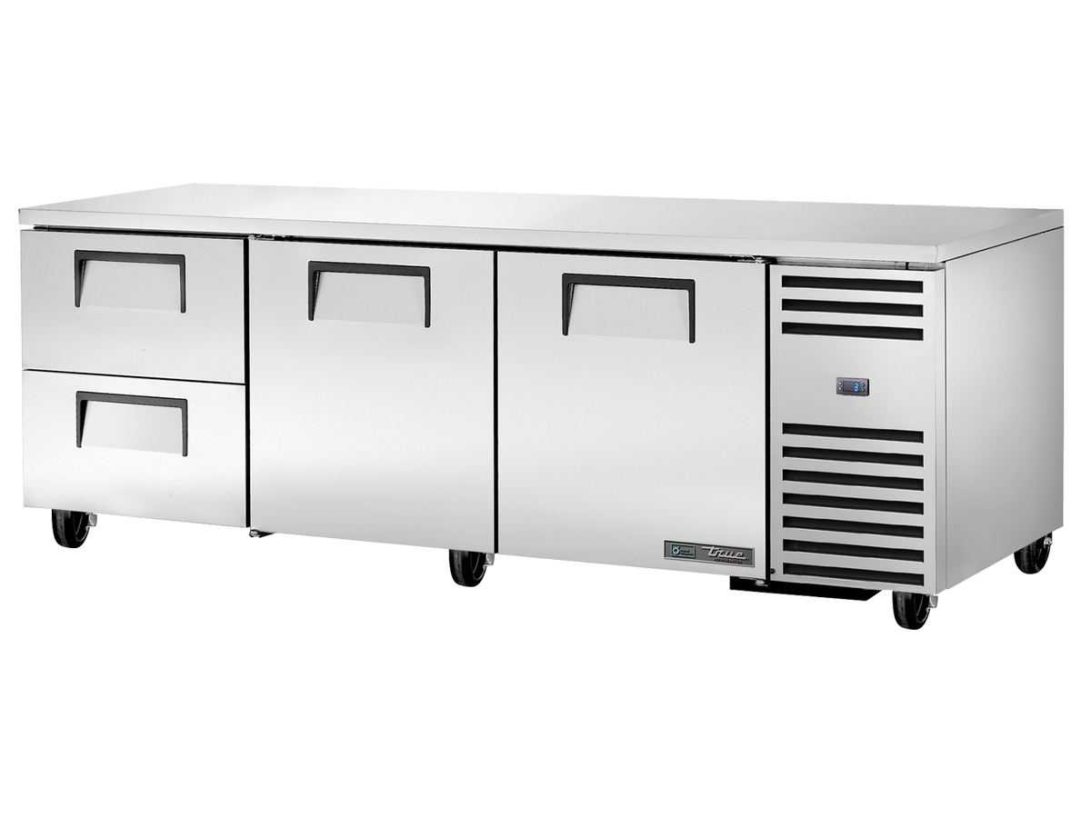 TRUE 2 Solid Door 2 Drawer Undercounter Refrigerator - TUC-93D-2-HC