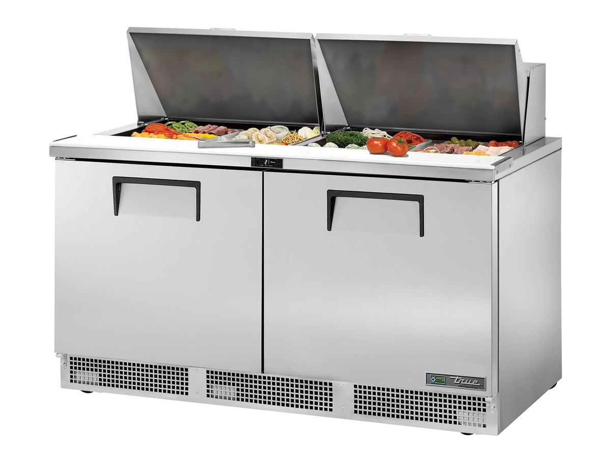 TRUE 2 Door Food Prep Fridge 1620mm Width - TFP-64-24M-HC