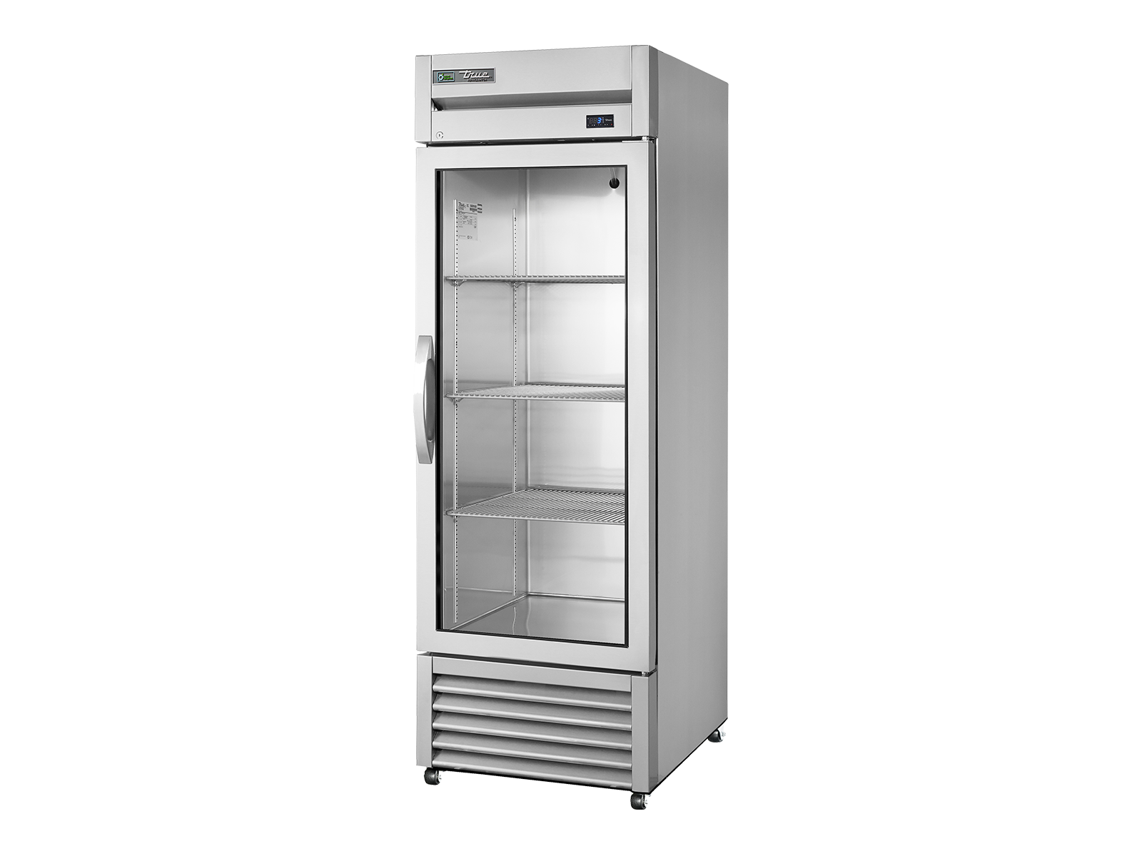 TRUE Reach-In 1 Left-Hinged Glass Swing Door Refrigerator - T-23G-HC-FGD01 LH