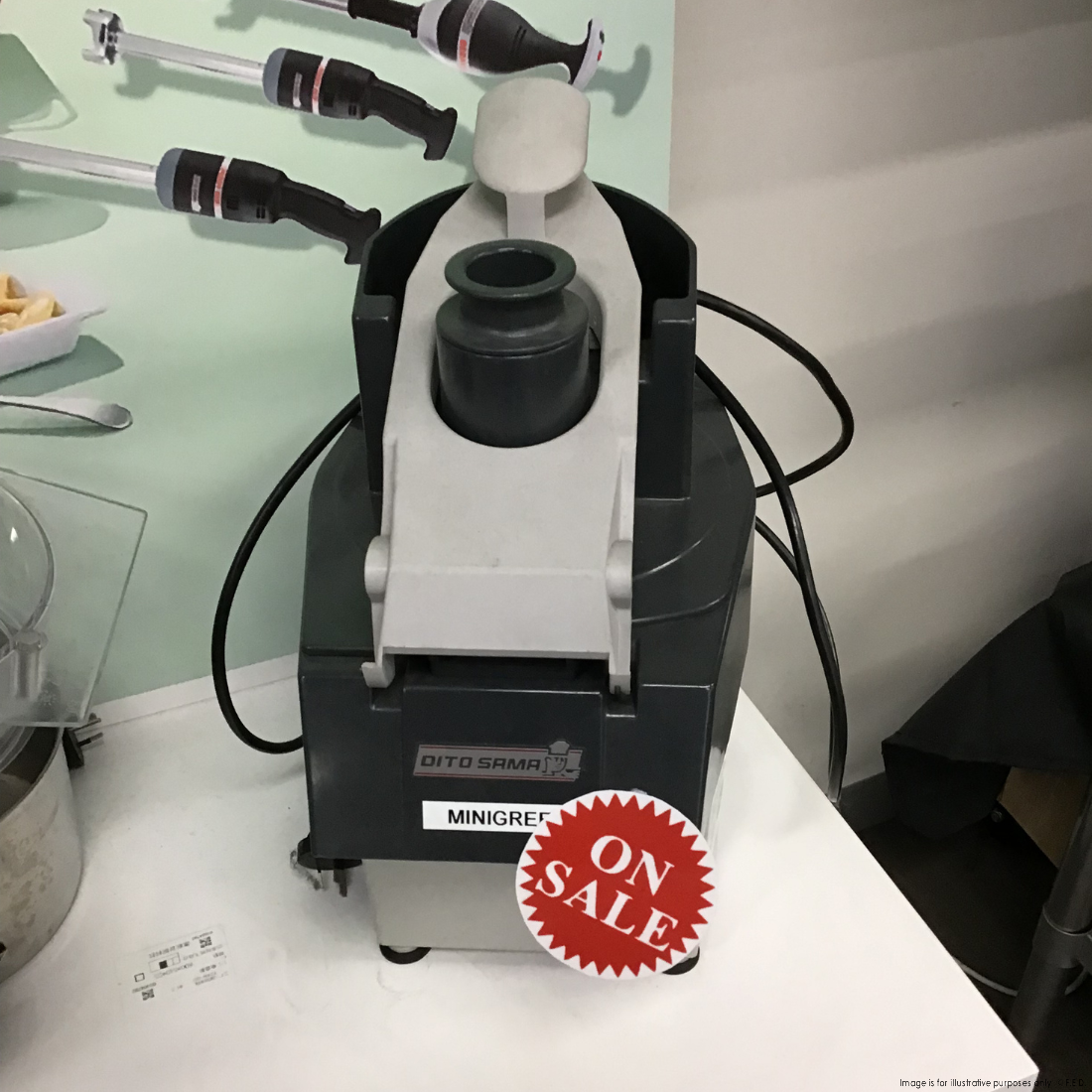 CLEARANCE - Dito Sama Vegetable slicer single speed 250w - Minigreen-VIC1049
