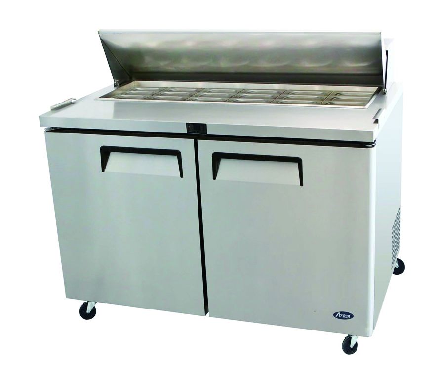 2 Door Mega Top Sandwich Prep Table Fridge