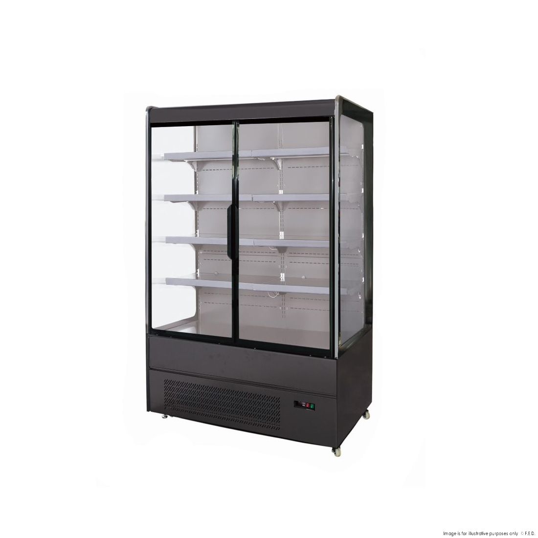 F.E.D Bonvue 4 Shelves Open Chiller With Tempered Glass Doors OD-1580P