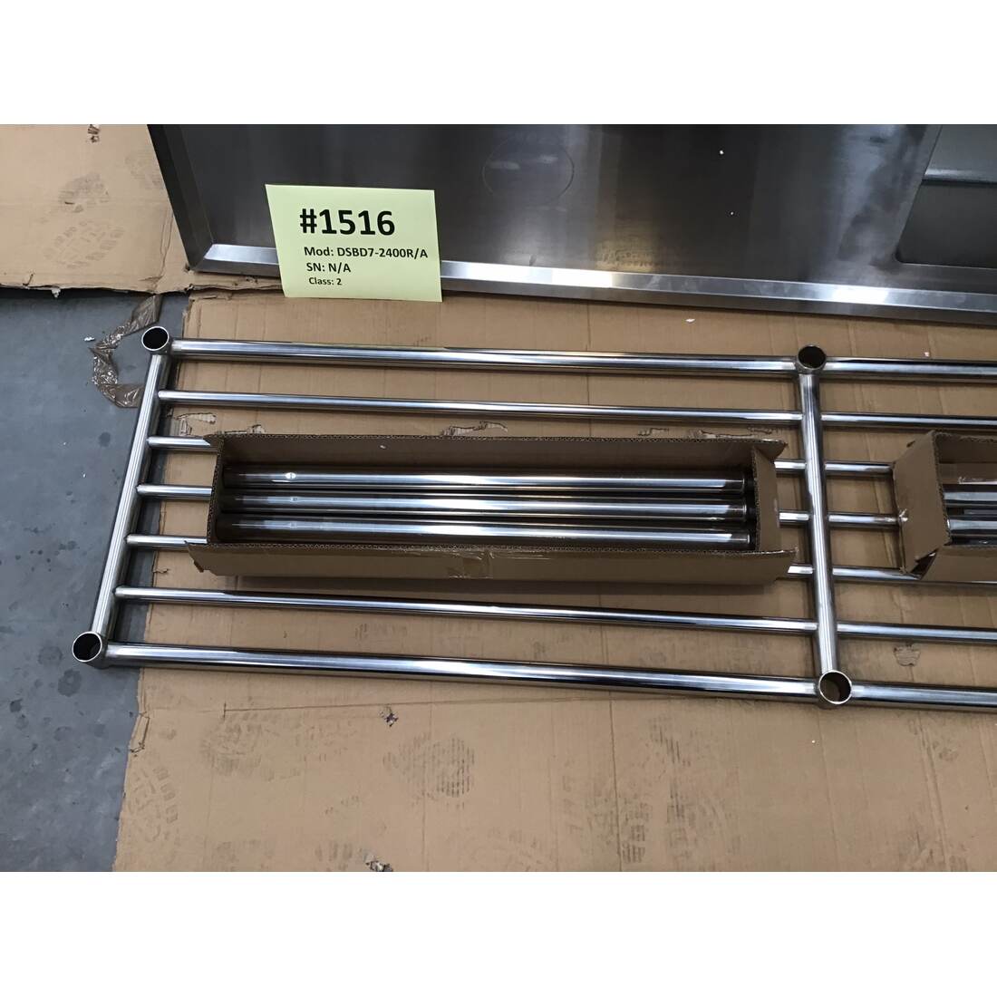 2NDs: Right Inlet Double Sink Dishwasher Bench DSBD7-2400R/A-NSW1516