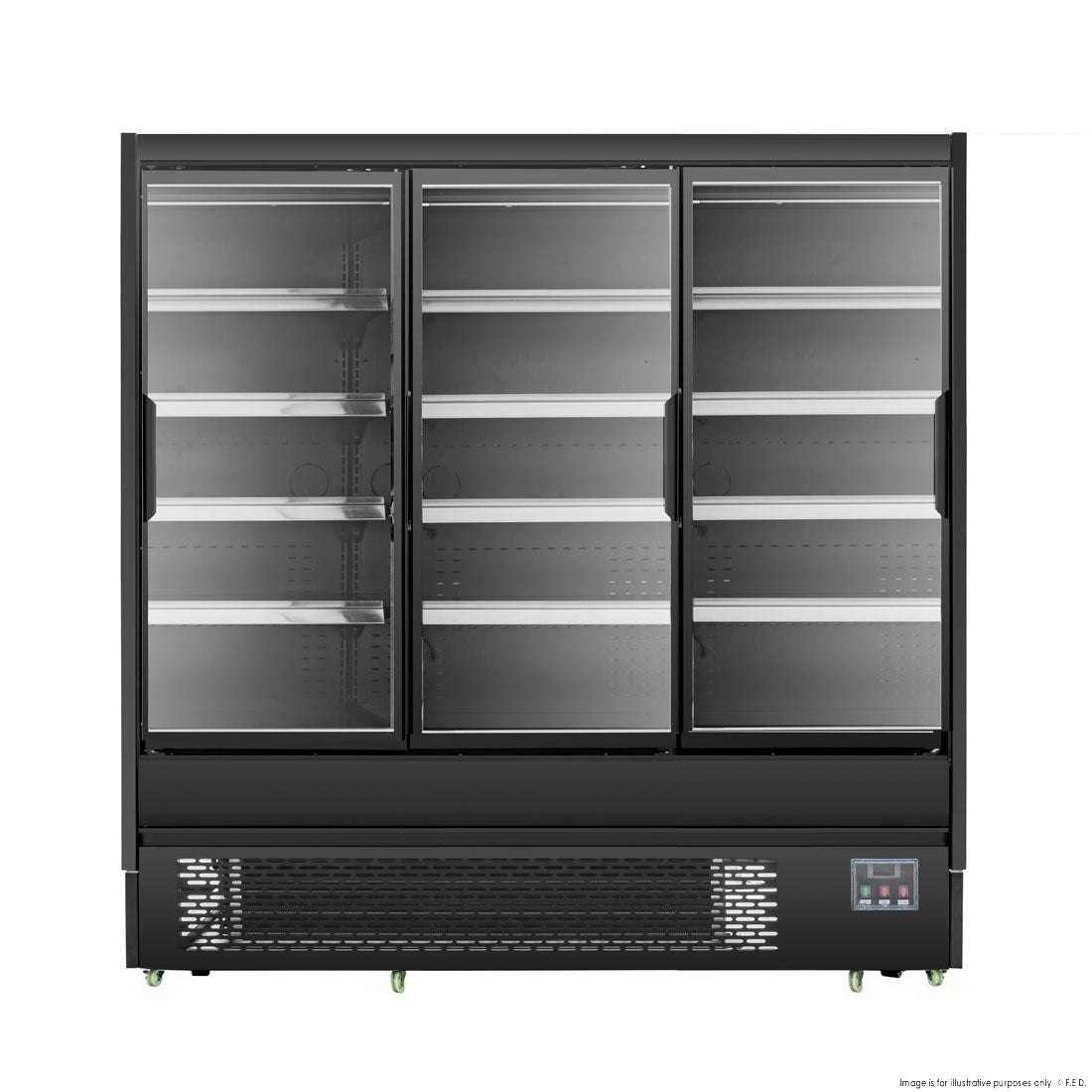 F.E.D Bonvue 4 Shelves Open Chiller With Tempered Glass Doors OD-2080P