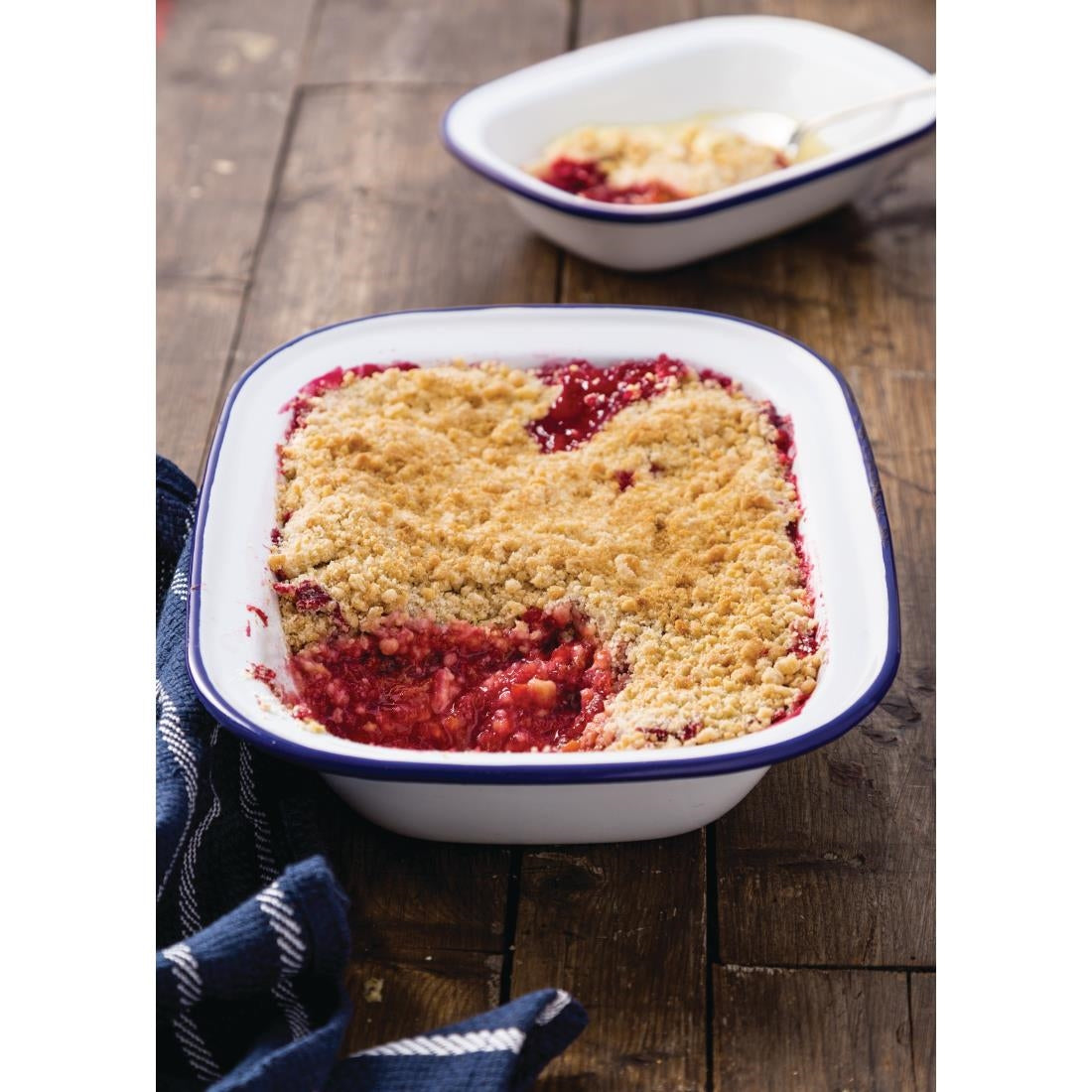 Olympia Enamel Dish Rectangular 280 x 190mm - GM510