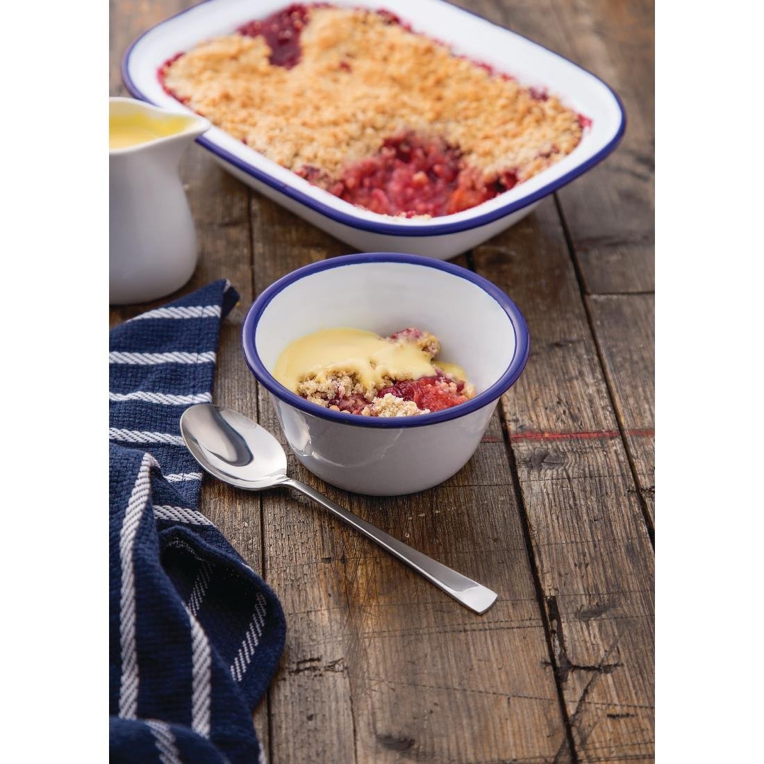 Olympia Enamel Pudding Bowl 155mm - GM514