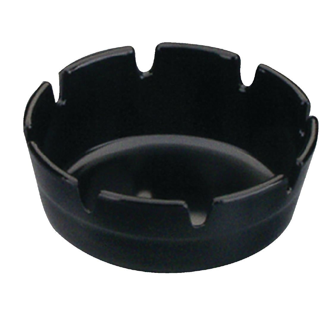 Olympia Black Melamine Ashtray - P842