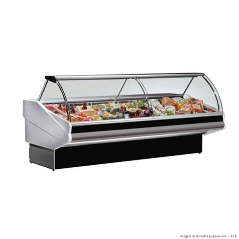 Ex-Showroom: Tecnodom Curved Front Glass Deli Display - PAN2000-VIC670