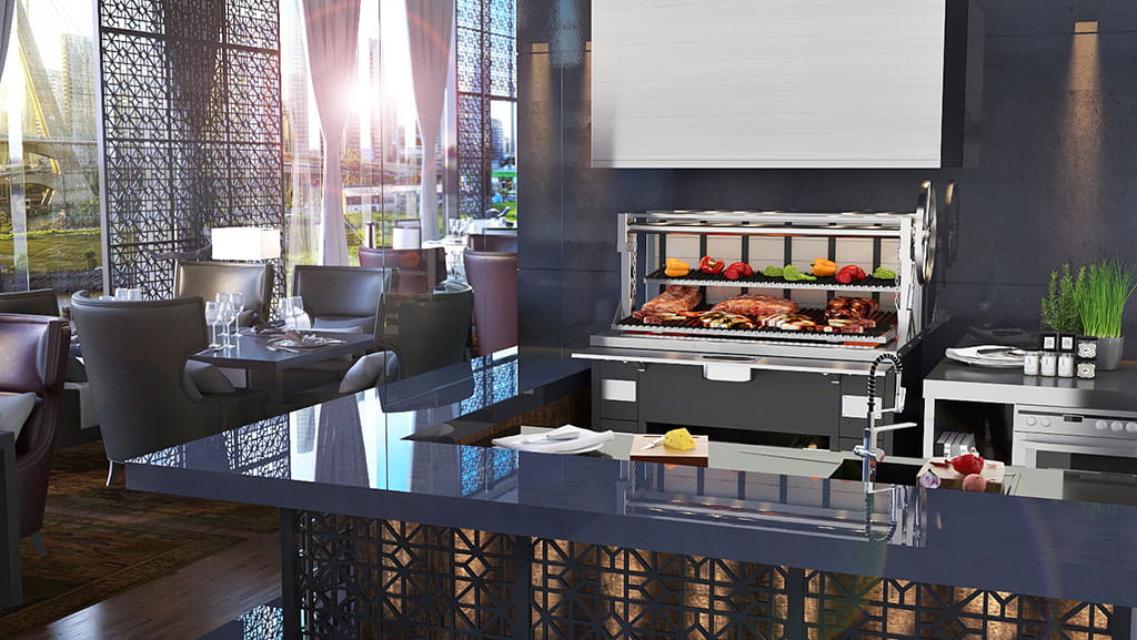 Scheer Parrilla 695 Charcoal & Wood Parrilla Grill - 1200mm Width - P695