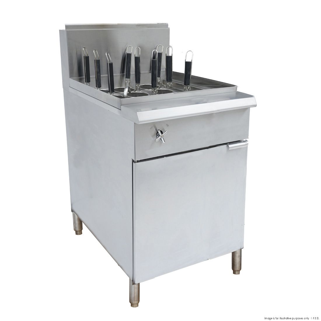CLEARANCE - Pan Natural Gas 9 Baskets Pasta and Noodle Cooker - PC150-9-VIC948