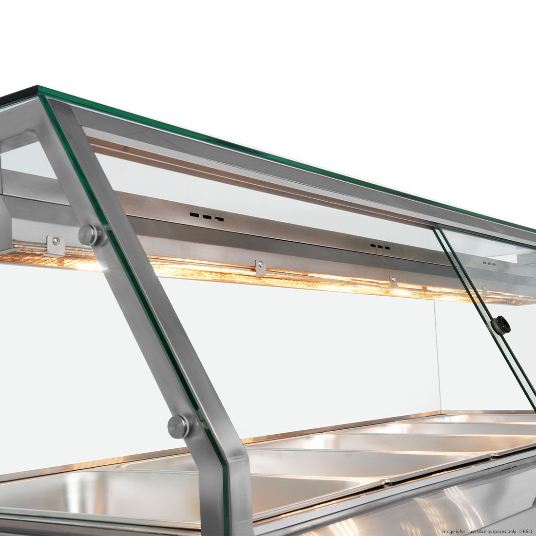 Thermaster Wet and Dry Bain Marie Display 4x1/1 GN Pans PG150FE-XG