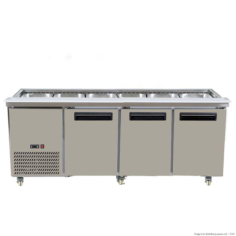 Thermaster Bench Station Three Door 6× 1/1 Gn Pans PG210FA-B