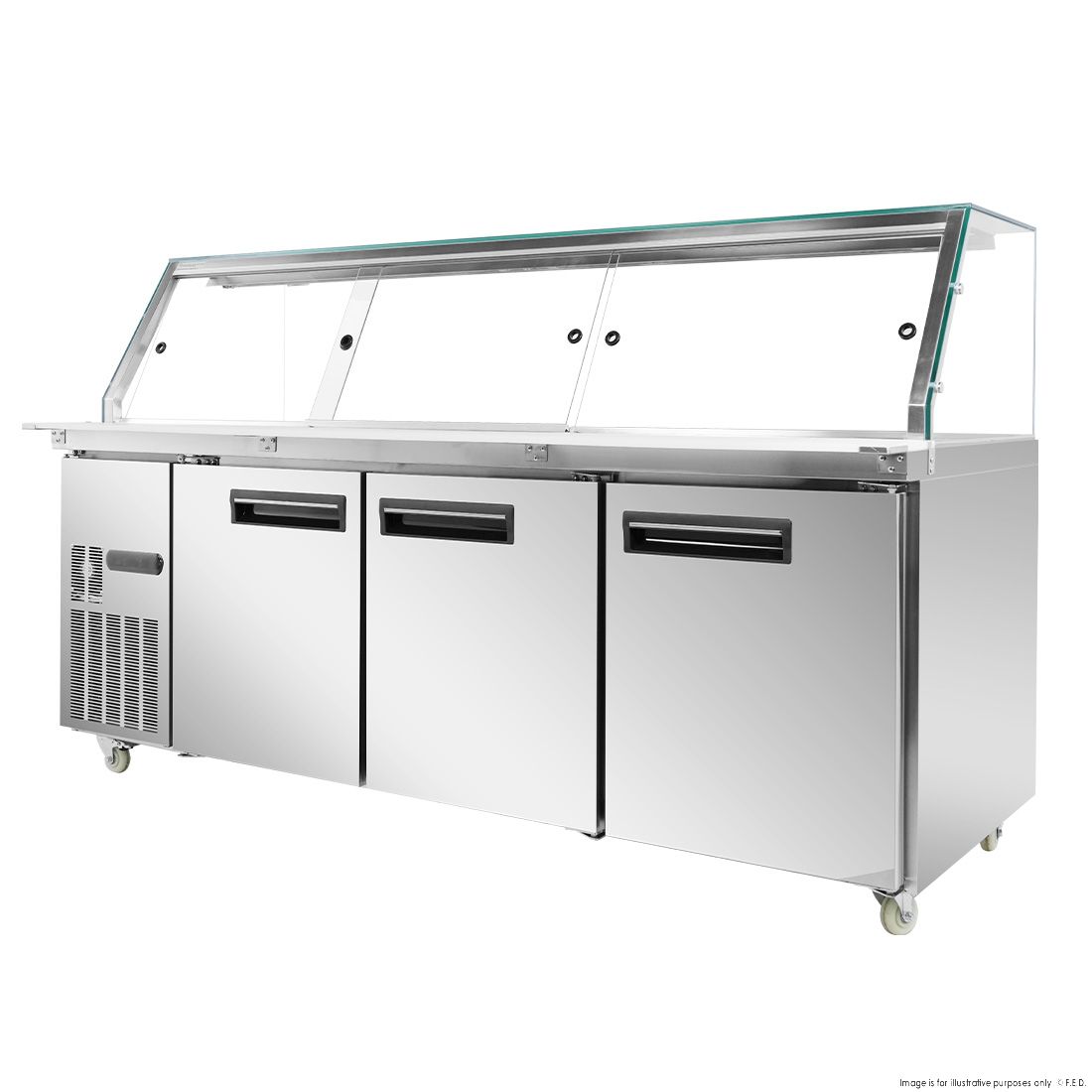Thermaster Cold Salad & Noodle Bar 6x1/1 GN Pans PG210FA-XG