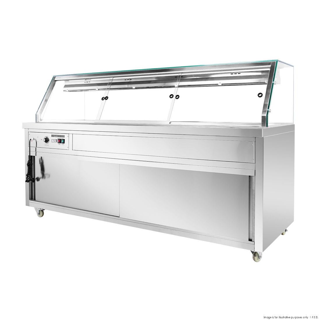 Thermaster Wet and Dry Bain Marie Display 6x1/1 GN Pans PG210FE-XG