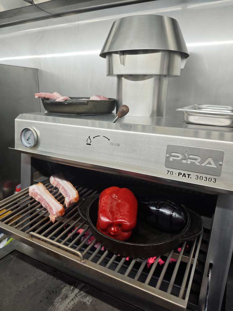 Pira 70 Silver SD Charcoal Oven - 450.106