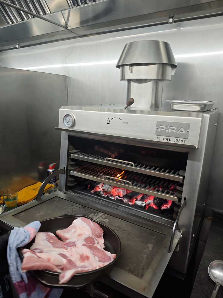 Pira 70 Silver SD Charcoal Oven - 450.106