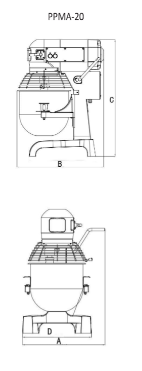 Prepal 20L Heavy Duty Planetary Mixer