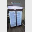 Thermaster 1006L Black Upright Double Glass Door Freezer LG-1006DF