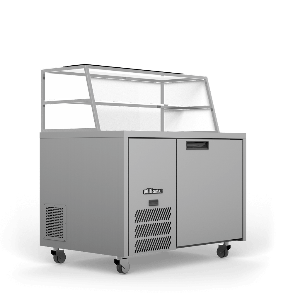 Williams Jade Sandwich - One Door Stainless SteelPrep Counter Refrigerator With Blown Air Well - Without Canopy HJ1SCBASS-000-N