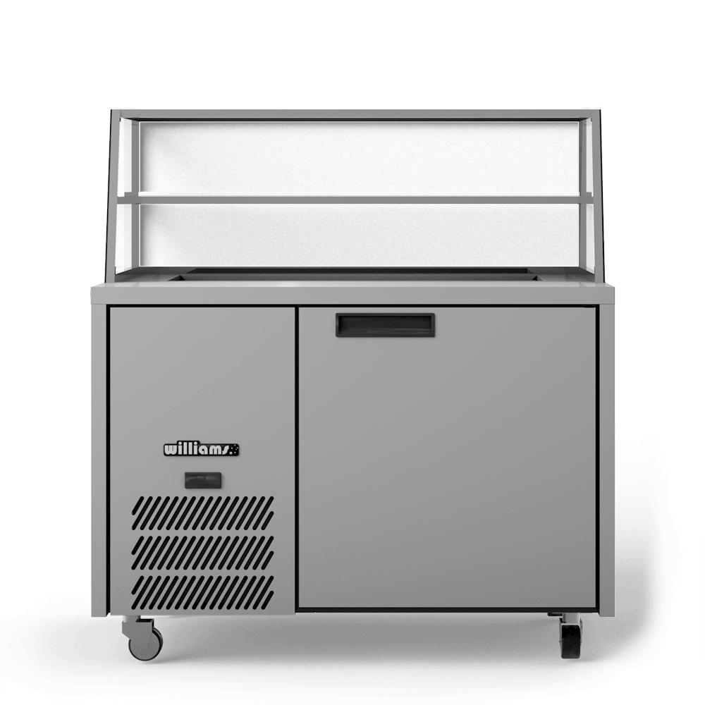 Williams Jade Sandwich - One Door Stainless SteelPrep Counter Refrigerator With Blown Air Well - Without Canopy HJ1SCBASS-000-N