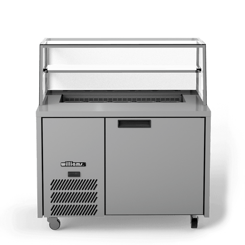 Williams Jade Sandwich - One Door Stainless SteelPrep Counter Refrigerator With Blown Air Well - Without Canopy HJ1SCBASS-000-N