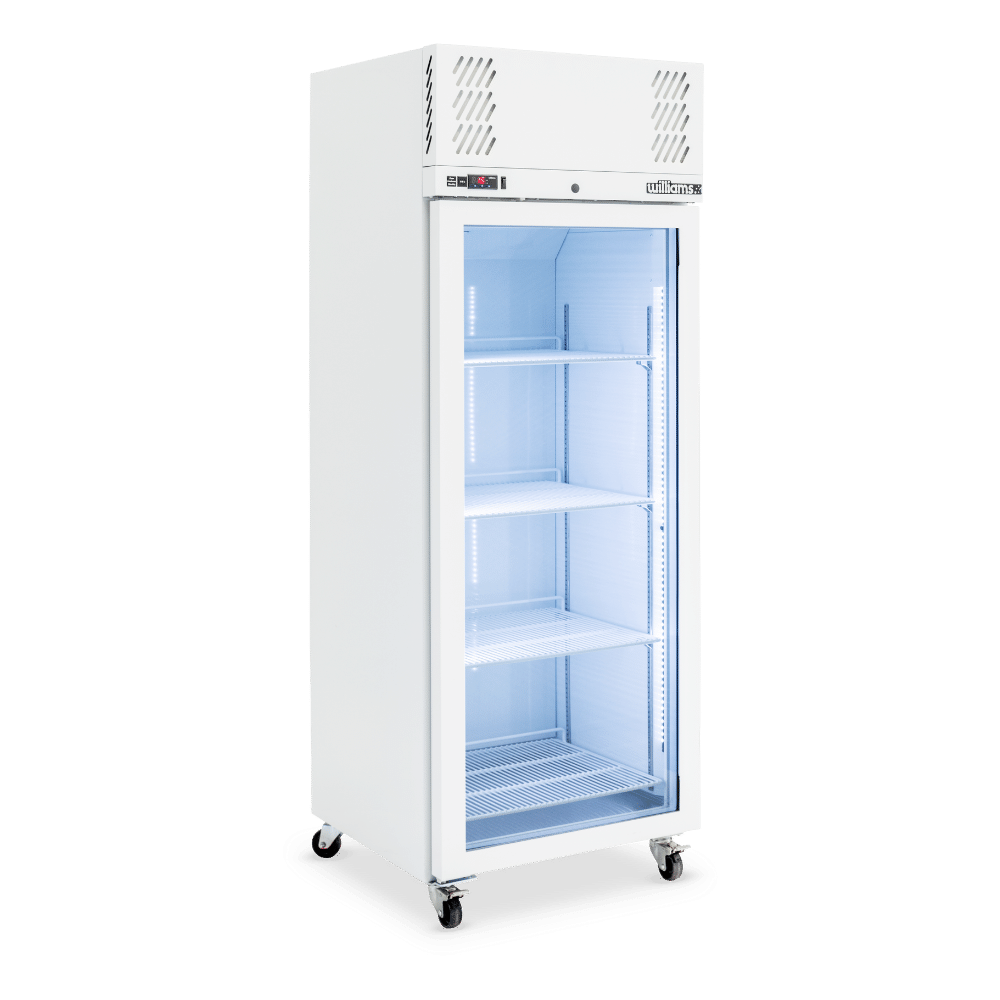 Williams Pearl - One Door White Colorbond Upright Display Freezer