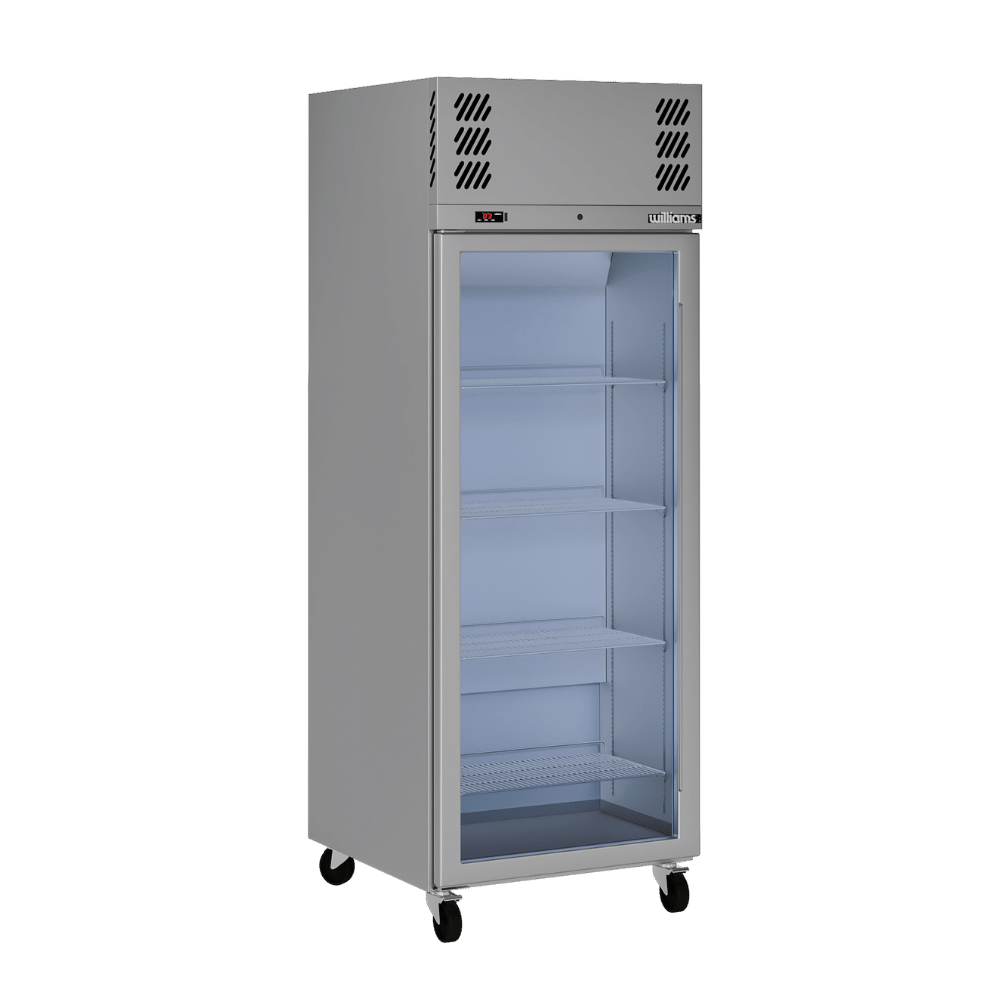 Williams Pearl - One Door Stainless Steel Upright Display Freezer