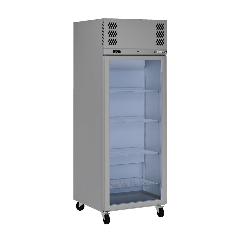 Williams Pearl - One Door Stainless Steel Upright Display Refrigerator