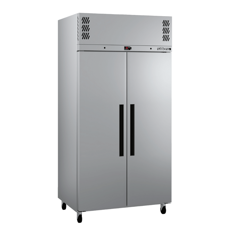 Williams Pearl - Slim Two Door Stainless Steel Upright Storage Freezer