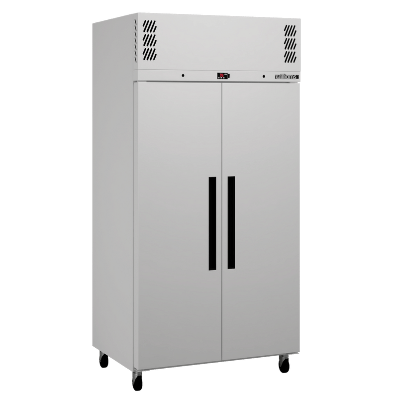Williams Pearl - Slim Two Door White Colorbond Upright Storage Refrigerator
