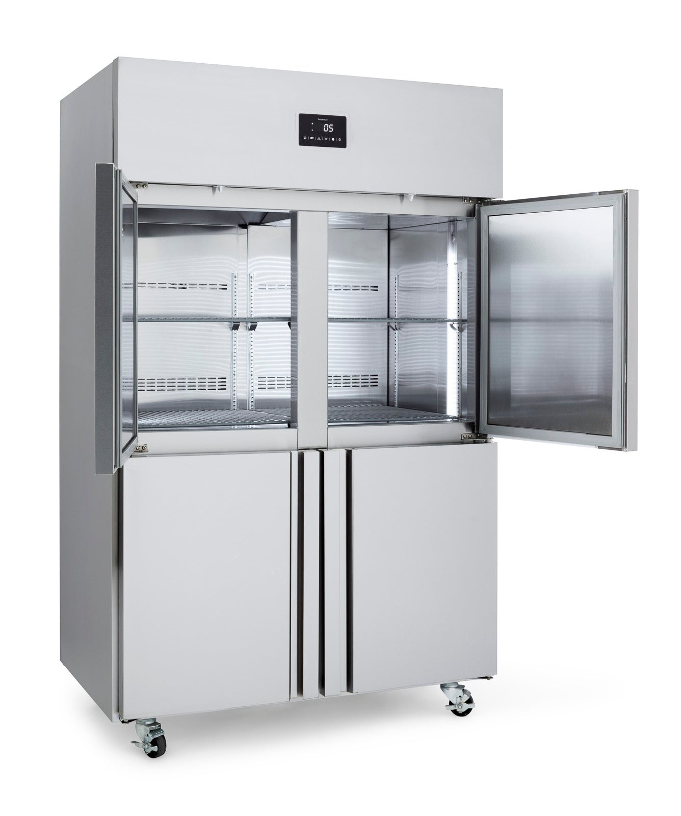 Topaz Two Door Upright Storage Refrigerator